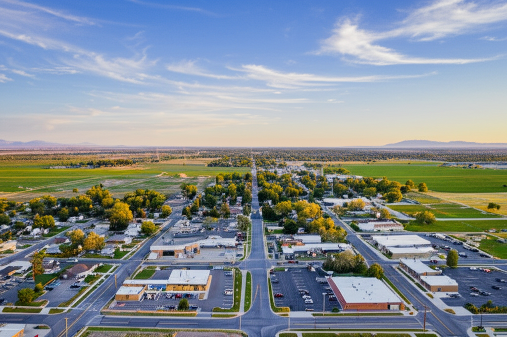 Aerial view of Kuna, Idaho - Investment property location