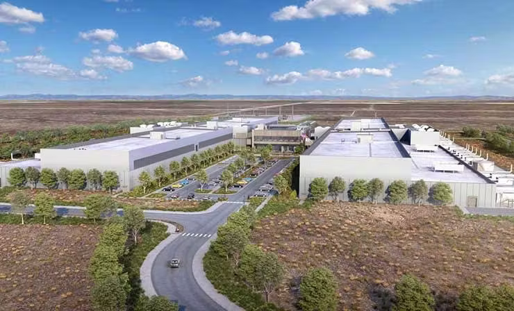 Meta's $800M data center in Kuna, Idaho - rendering of the facility